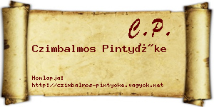Czimbalmos Pintyőke névjegykártya